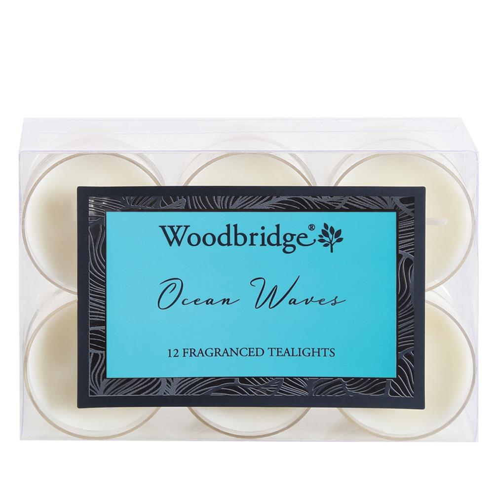 Woodbridge Ocean Waves 4 Hour Tealights (Pack of 12) £4.49